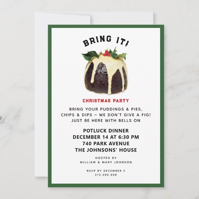 Invitation Fête de Noël (Devant)