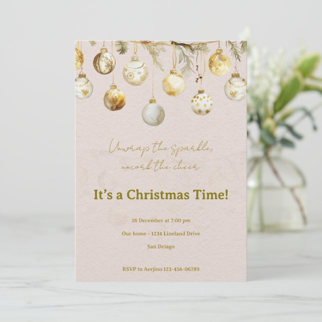 Invitation fête de Noël (Debout devant)
