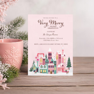 Invitation Fête de Noël à l'Atelier Rose Elfe du Pôle Nord Co