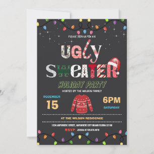 Invitation Fête de Noël affreuse