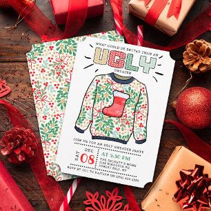 Invitation Fête de Noël affreuse