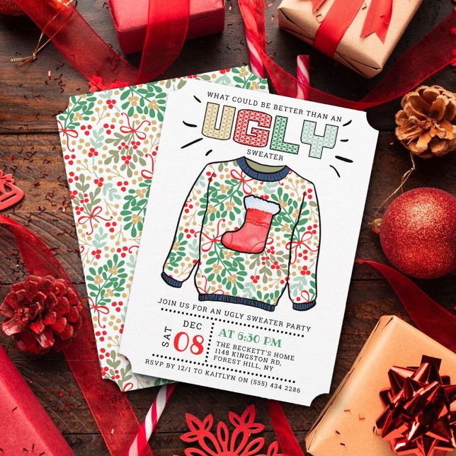 Invitation Fête de Noël affreuse (Créateur téléchargé)