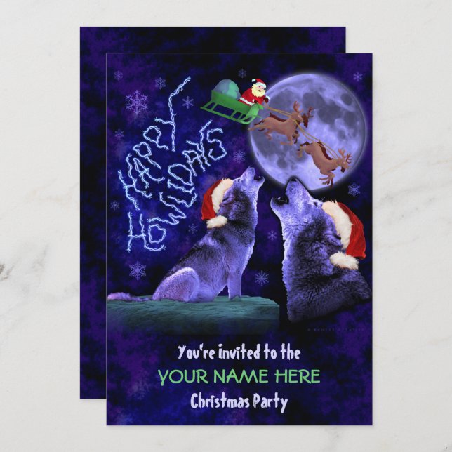 Invitation Fête de Noël amusante Moche Sweet Pun (Devant / Derrière)