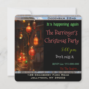 Invitation Fête de Noël annuelle des coups de chaleur