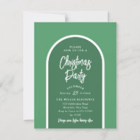 Fête de Noël Arche moderne en vert