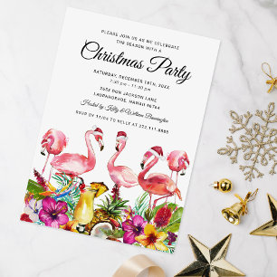 Invitation Fête de Noël au Flamant Tropical