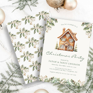 Invitation Fête de Noël au pain d'épice