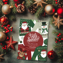 Fête de Noël au pull moche de Noël