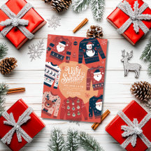 Fête de Noël au pull moche de Noël