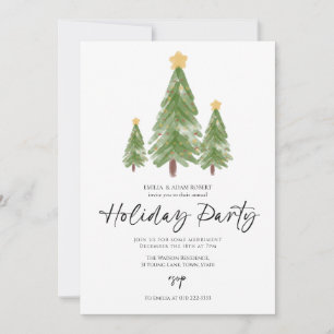 Invitation Fête de Noël autour de l'arbre de Noël