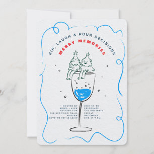INVITATION FÊTE DE NOËL BOIRE, RIRE & PRENDRE DES DÉCISIONS