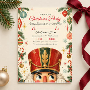 Invitation Fête de Noël Casse-Noisette Peekaboo