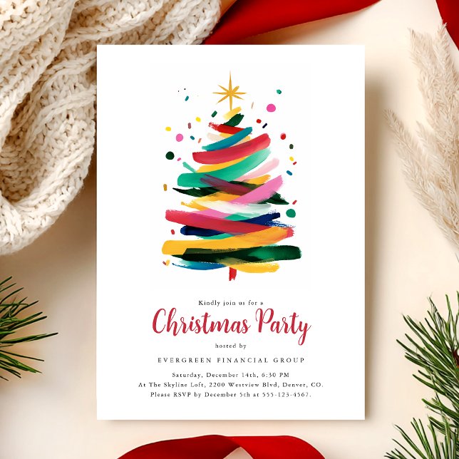 Invitation Fête de Noël Colorée (Créateur téléchargé)