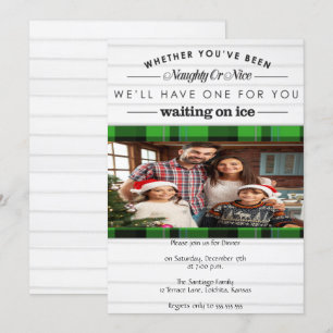 Invitation Fête de Noël coquine ou belle