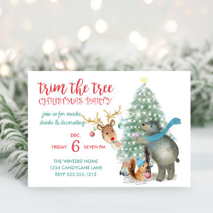 Invitation Fête de Noël Coupe des Arbres Amis de la Forêt Mig