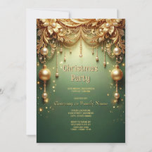 Fête de Noël de Décorations Dorées Vert Festif