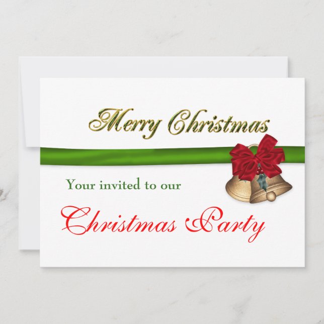 Invitation Fête de Noël de la compagnie (Devant)