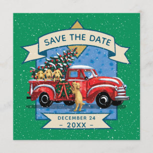 Invitation Fête de Noël de la famille des Chiens de Camion Vi