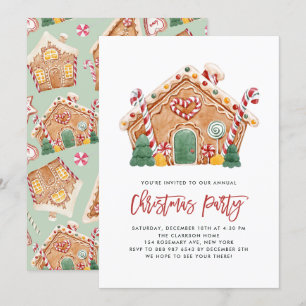 Invitation Fête de Noël de la Maison de pain d'épices