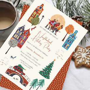 Invitation Fête de Noël de la ville d'hiver