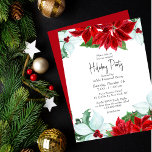 Invitation Fête de Noël de l'entreprise moderne<br><div class="desc">Fête Fête Fête Fête Fête de Noël d'entreprise moderne Invitations dispose d'un design de vacances chic avec un cadre floral aquarelle de poinsettias rouges et blancs, saint et mistletoe en rouge, blanc et vert festif sur un arrière - plan blanc. Ajoutez vos informations personnalisées pour vos invitations de fêtes de...</div>