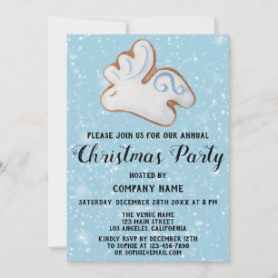 Invitation Fête de Noël de l'entreprise White Reindee