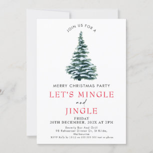 Invitation Fête de Noël de Mingle Jingle
