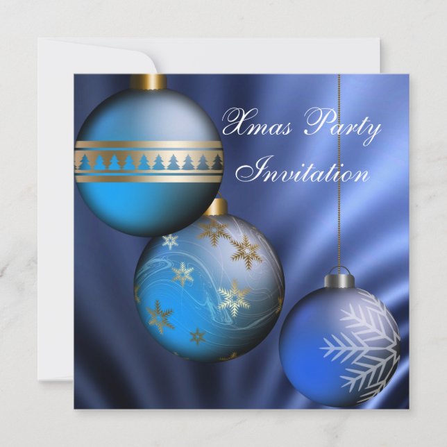 Invitation fête de Noël de Noël (Devant)