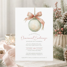 Fête de Noël d'échange d'ornements