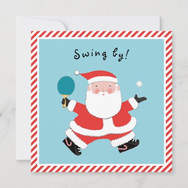 Invitation Fête de Noël décontractée (Devant)