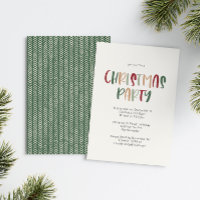 Fête de Noël Décontractée couleur verte