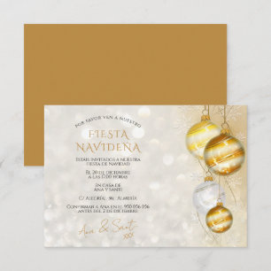 invitation fête de Noël décorative élégante