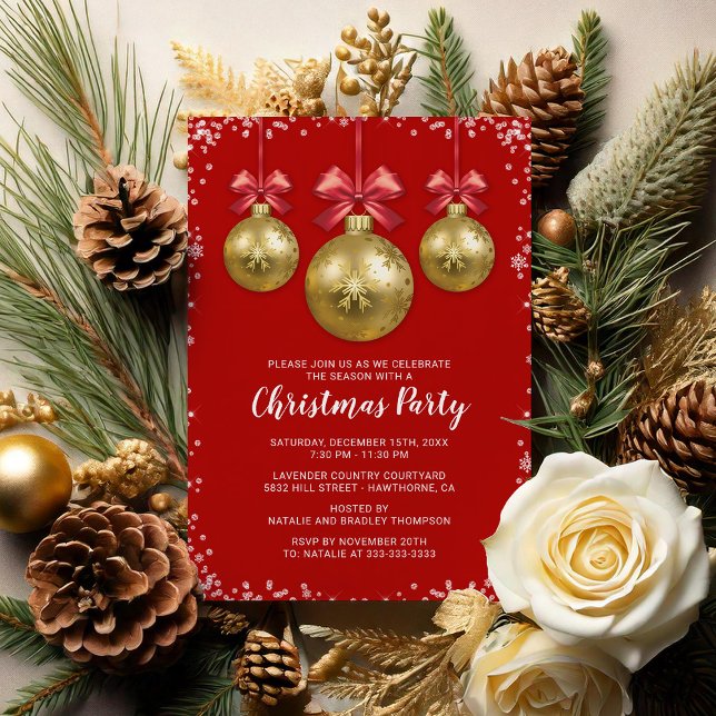 Invitation Fête de Noël d'entreprise (Créateur téléchargé)