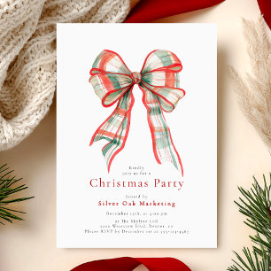 Invitation Fête de Noël d'entreprise Bow