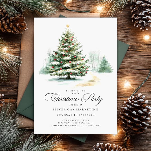 Invitation Fête de Noël d'entreprise festive (Créateur téléchargé)