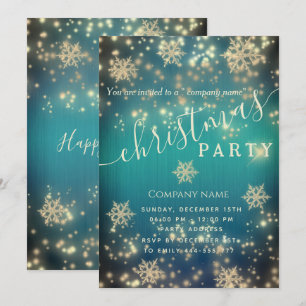 Invitation Fête de Noël d'entreprise luxueuse
