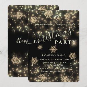 Invitation Fête de Noël d'entreprise luxueuse