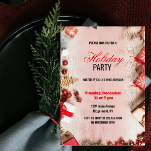 Invitation Fête de Noël d'entreprise pour les employés de l'e