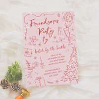 Fête de Noël des amis Whimsical Dooda