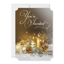 Fête de Noël des bougies d'or