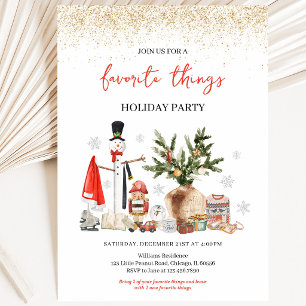 Invitation Fête de Noël des Choses Préférées