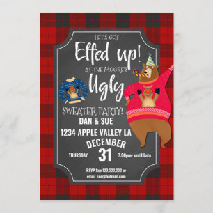 Invitation fête de Noël des elfes