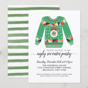 Invitation Fête de Noël des Ornements de Noël