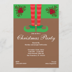 Invitation Fête de Noël des Pieds-Elf