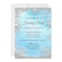 Fête de Noël d'hiver Argent Bleu