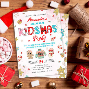 Invitation Fête de Noël d'hiver des Kidsmas