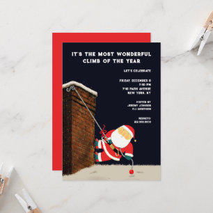 Invitation Fête de Noël drôle