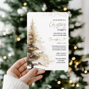 Invitation Fête de Noël élégante