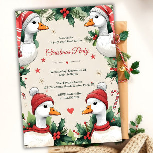 Invitation Fête de Noël Enchantée de la Compagnie de l'Oie Do