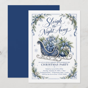 Invitation Fête de Noël : Faites la fête toute la nuit